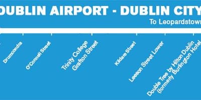 Aircoach გაჩერება რუკა