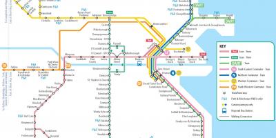 დუბლინში საზოგადოებრივი ტრანსპორტი რუკა